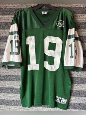 Vintage 1998 Starter Keyshawn Johnson New York Jets NFL Football Jersey Large
